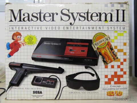 Caixa do Master System II da Tec Toy - Promoção Jogos de Verão