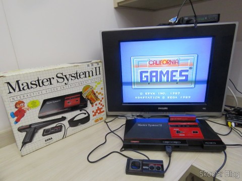 Master System II, com o Jogos de Verão (California Games) que o acompanha