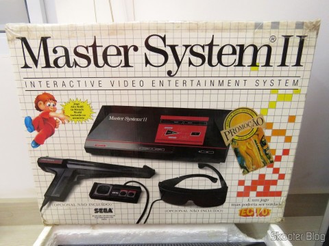 Caixa do Master System II da Tec Toy - Promoção Jogos de Verão