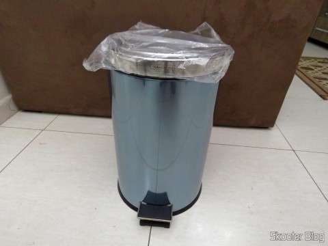 Lixeira de Inox com Pedal e Balde Removível 12 Litros Tramontina