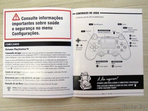 Folheto de instruções do Fallout 4 (PS4)