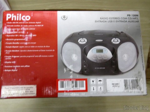 Rádio Portátil Philco PB120N, AM / FM, Reproduz CD / CD-R / RW / MP3 e WMA, Entrada USB