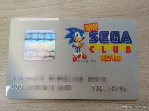 Cartão do Novo Sega Club da Tec Toy