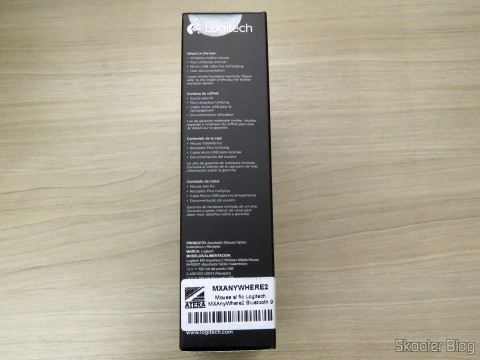 Mouse Logitech MX Anywhere 2, em sua embalagem