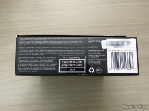 Mouse Logitech MX Anywhere 2, em sua embalagem