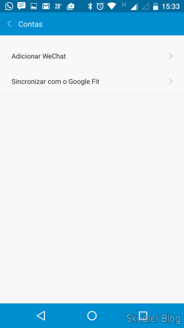 O Mi Fit pode ser sincronizado com o Google Fit