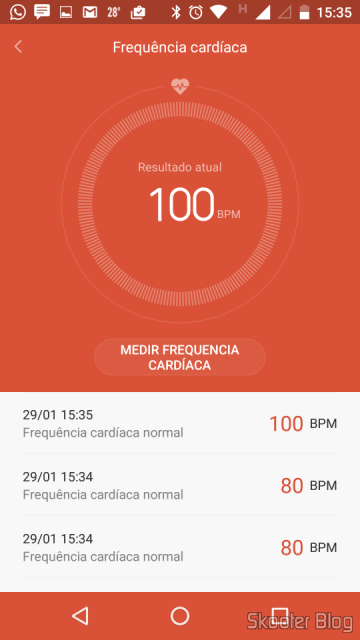 Aferindo a frequência cardíaca com o Mi Fit e a Mi Band 1S