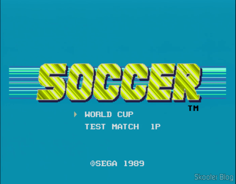 A primeira versão do jogo era apenas Soccer nas Américas