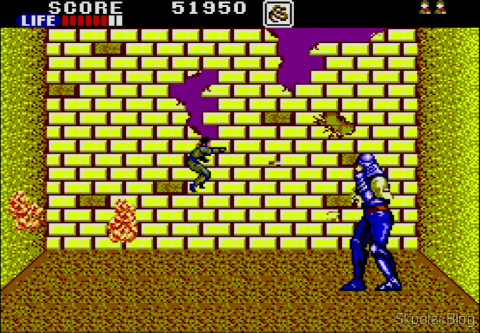 Tela do jogo: Shinobi - Master System
