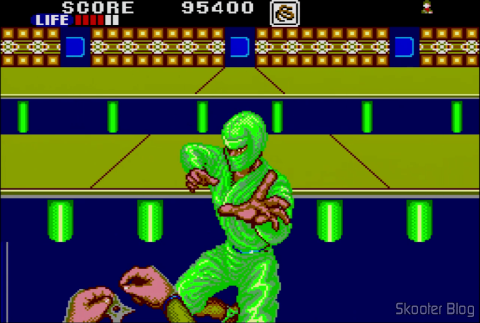 Tela do jogo: Shinobi - Master System