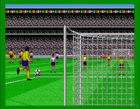 Cobrança de Tiro de Meta no Super Futebol