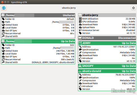 Syncthing e Syncthing-GTK no Ubuntu