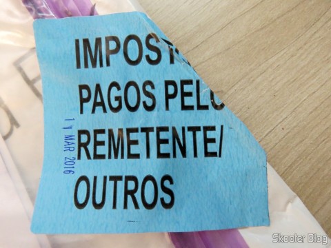 Pacote do Fedex com meu Óculos G4U 79012 com Lentes 1.56 Fotocromáticas Cinza da Goggles4U: Impostos pagos pelo remetente! :)