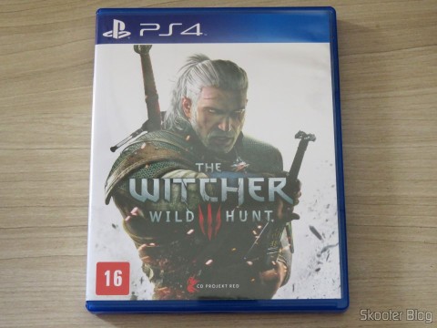 The Witcher 3: Wild Hunt (Playstation 4), em sua embalagem
