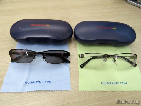 Óculos de Sol com Grau - G4U 2104 com lentes 1.57 CR39 e Óculos G4U 79012 com Lentes 1.56 Fotocromáticas Cinza