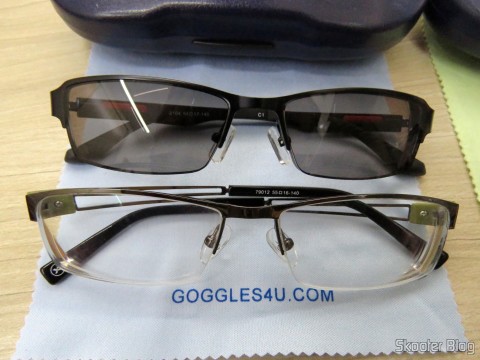 Óculos de Sol com Grau - G4U 2104 com lentes 1.57 CR39 e Óculos G4U 79012 com Lentes 1.56 Fotocromáticas Cinza