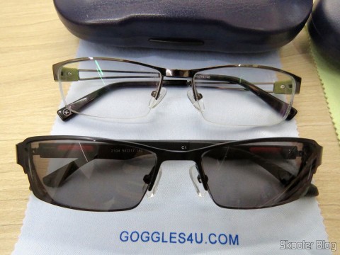 Óculos de Sol com Grau - G4U 2104 com lentes 1.57 CR39 e Óculos G4U 79012 com Lentes 1.56 Fotocromáticas Cinza