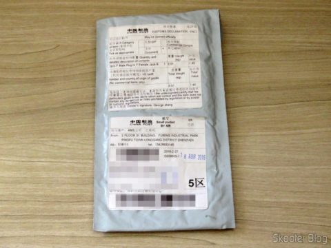 Pacote com os Adaptadores em L para Conector de Antena Tipo F