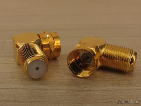 Adaptadores em L para Conector de Antena Tipo F