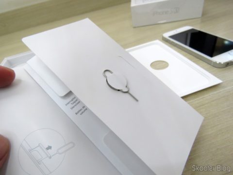 Embalagem do iPhone 5S 32GB Prata Tela 4" IOS 8 4G Câmera 8MP