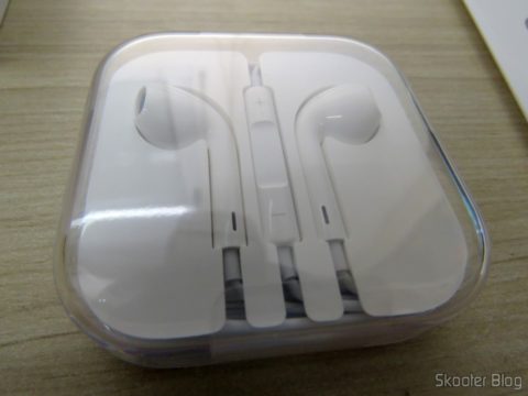 Fone de ouvido do iPhone 5S 32GB Prata Tela 4" IOS 8 4G Câmera 8MP
