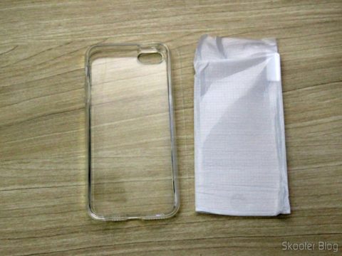 Capa e Película de Vidro para iPhone 5S
