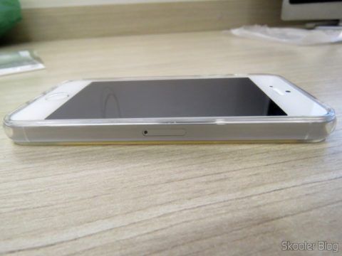 Capa e Película de vidro aplicada no iPhone 5S