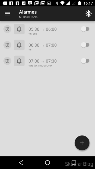 Mi Band Tools: Alarmes