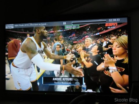 Smart TV Panasonic Viera 40" - TC-40DS600B 20 O Jogo 7 da final da NBA que gravei em 720p (resolução original da ESPN) fica perfeito na Smart TV Panasonic Viera 40" - TC-40DS600B