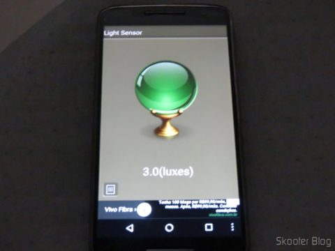 Sensor de Iluminação com as lâmpadas apagadas