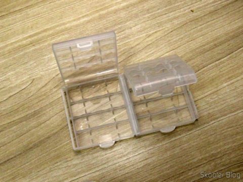 Estojos Rígidos para Pilhas AA, AAA, 14500 e 10440
