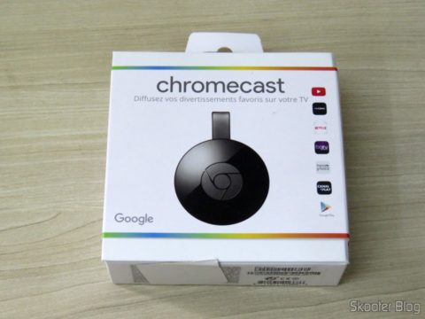 Chromecast 2, em sua embalagem