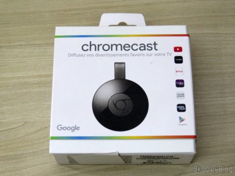 Chromecast 2, em sua embalagem