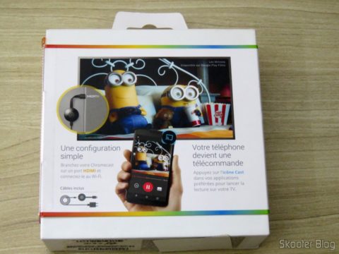 Chromecast 2, em sua embalagem