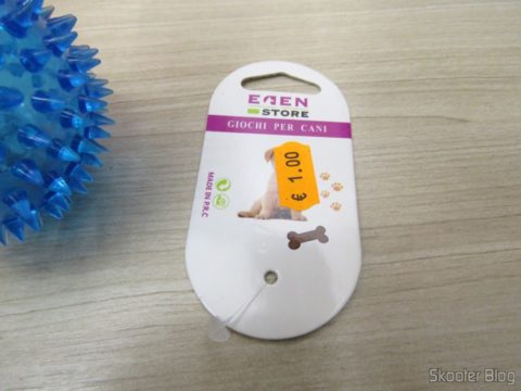 Etiqueta da Bolinha para Cães com Apito e LEDs