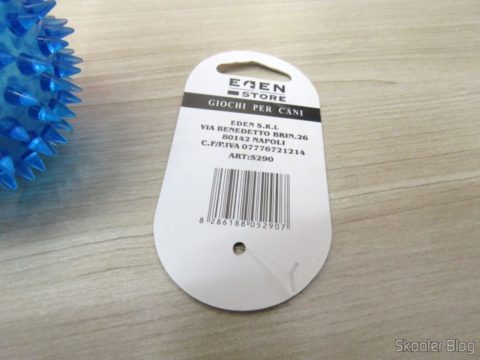 Etiqueta da Bolinha para Cães com Apito e LEDs