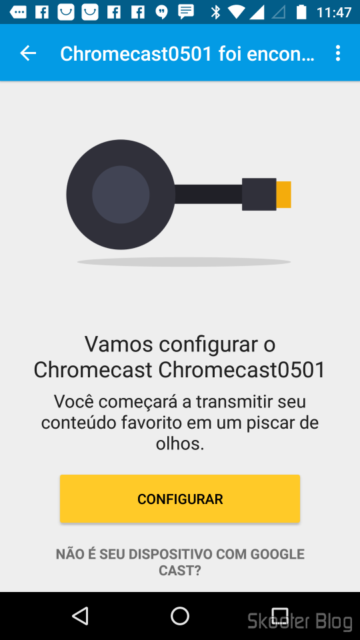 Configurando o Chromecast 2