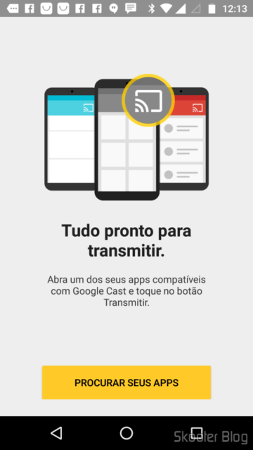 Chromecast 2 pronto para receber transmissões