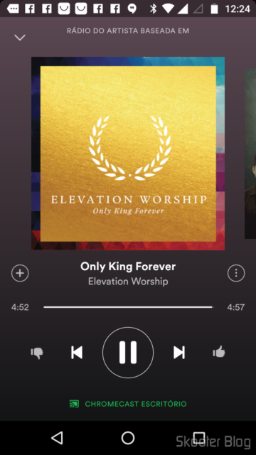 Testando o Spotify no Chromecast 2