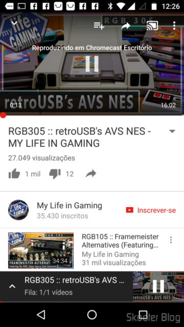 Testando o Youtube no Chromecast 2