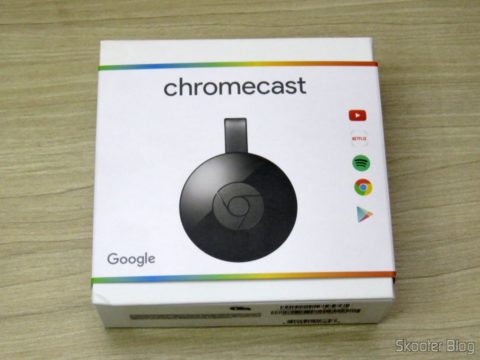 Chromecast 2, em sua embalagem