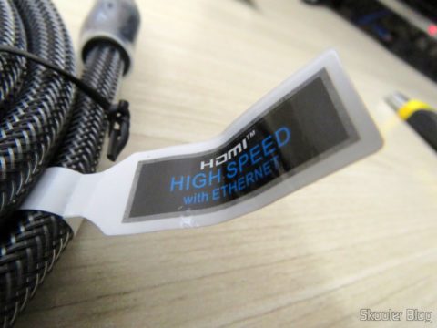 Etiqueta do Cabo HDMI 2.0 4K 3D 60Hz Vention de 2 metros