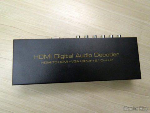 Decodificador e Extrator de Áudio HDMI para HDMI, SPDIF e Analógico 5.1