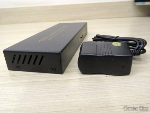 Decodificador e Extrator de Áudio HDMI para HDMI, SPDIF e Analógico 5.1 e sua Fonte de Alimentação