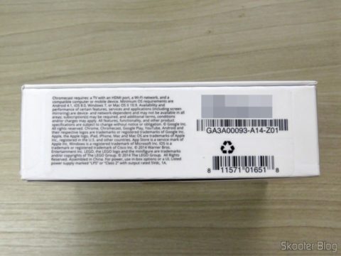 Google Chromecast 2, em sua embalagem lacrada
