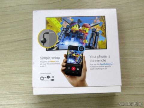 Google Chromecast 2, em sua embalagem lacrada