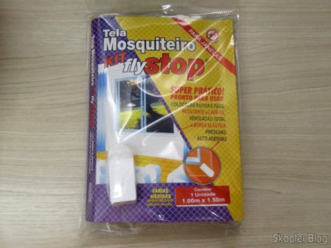 Tela Mosquiteiro Kit Fly Stop, em sua embalagem