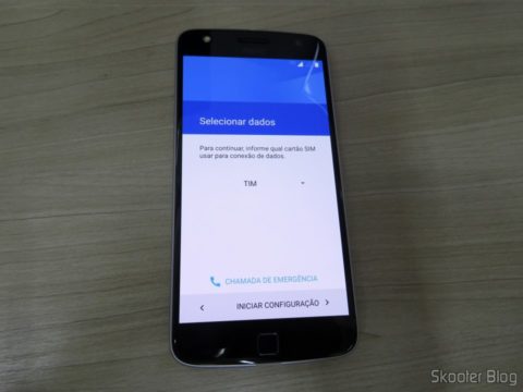 Moto Z Play, ligando pela primeira vez