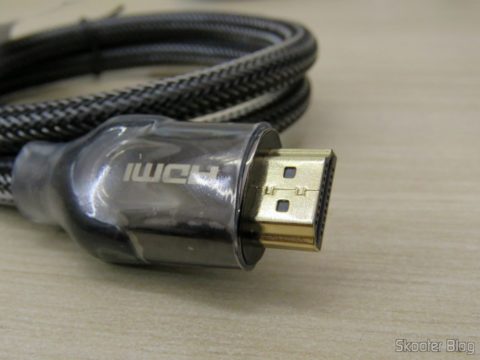 Plug do Cabo HDMI 2.0 4K 3D 60Hz Vention de 75 centímetros