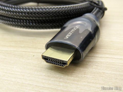 Plug do Cabo HDMI 2.0 4K 3D 60Hz Vention de 75 centímetros